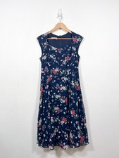 Hobbs Dress UK 12 Navy Blue