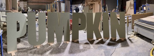 Huge 100cm wood - wood, letters