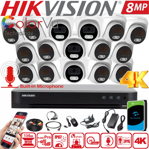 Hikvision 8mp colorvu cctv - 8mp,