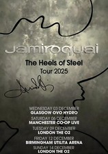 SIGNED Jamiroquai Heels of steel Uk Tour 2025 Poster Print