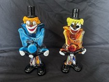 2X Murano Clowns Glass