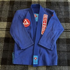 Gracie Barra Limited Edition Monster BJJ Jiu Jitsu Gi Kimono Youth Y4 Blue