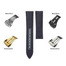 Nylon Watch Strap w Deployment Clasp for Omega Tudor Seiko Tag Heuer 20mm 22mm