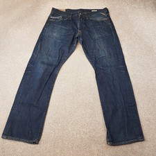 Replay Mens Jeans 36x32 Blue