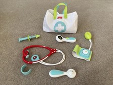 Fisher Price Pretend Play Medical Kit / Doctors Bag - 7 Pieces, great condition
