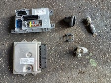 FIAT 500 ECU KIT + KEY 51910520 0.9 TWINAIR 54,228 MILES 2008-2015 (2011) ~