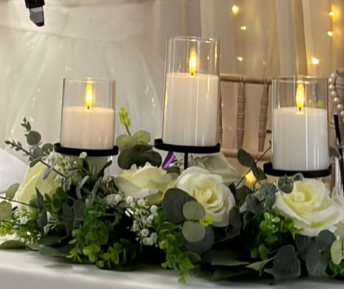 Elegant floral candle - floral,