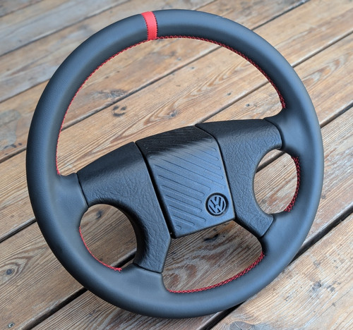 New leather steering - new,