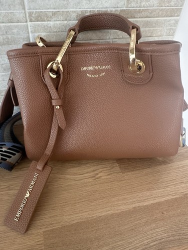 Emporio armani brown pebbled - brown,