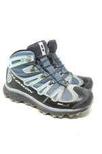 Salomon Womens Synapse CS Waterproof Blue Outdoor Hiking Boot Shoes Sz 8.5