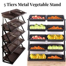 5-Tier Metal Veg&Fruit Retail