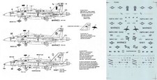 SUPERSCALE DECALS 1/72 F/A-18D Hornet VMFA(AW)-121 242 Batmen VMFAT-101 (USMC)