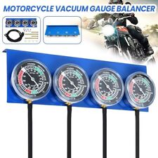 Motorcycle Carb Sync Carburettor Vacuum Balancer Gauge 4 Cylinder Gauges Kit UK
