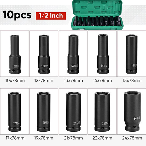 Deep impact socket set - deep,