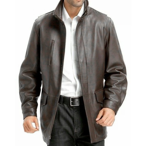 Men genuine lambskin leather - men's,