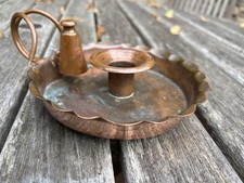 Solid Copper Antique Candle