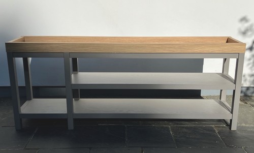 Oak grey wood - console, table