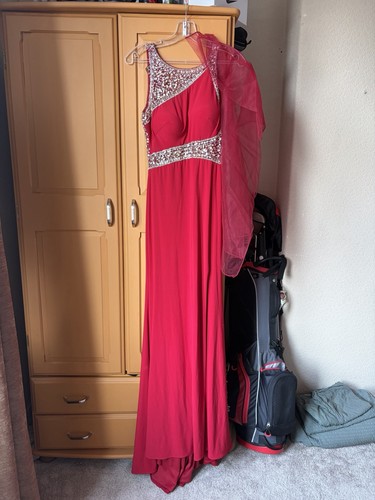 Prom dress size red and - size,