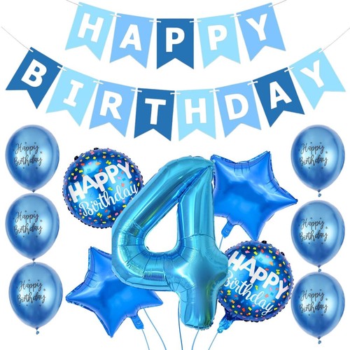 Boy 4th birthday decorations - 4th,