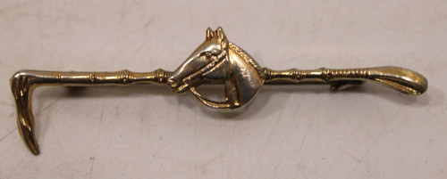 Vintage gilt metal horse - gilt, head