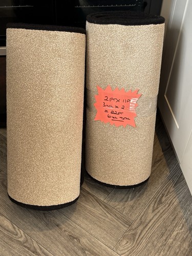Thick beige stair carpet - stair,
