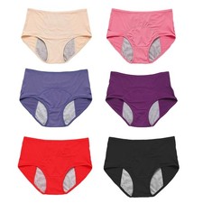 Women 6Pc Leakproof Underwear