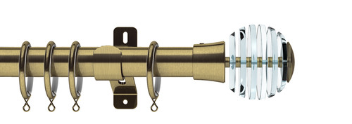 Curtain pole antique - curtain, brass