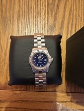 Women’s Tag Heuer Silver Watch Blue Face 2000 Series WK1313.BA0313