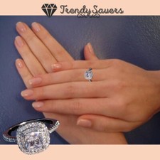 Fashion Ring Cushion Cut 4ct