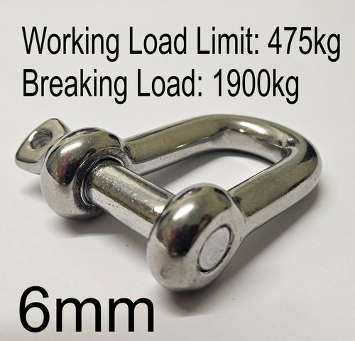 Stainless steel shackle bow - stainless,