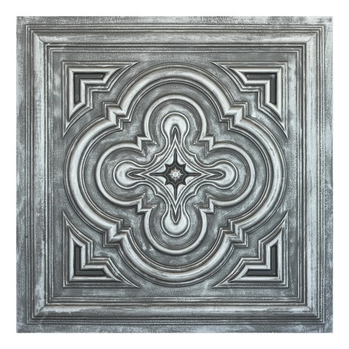 Embellished ceiling tile decor