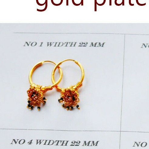 Gold plated earrings - plated,