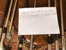  Half Set of 9 various golf clubs