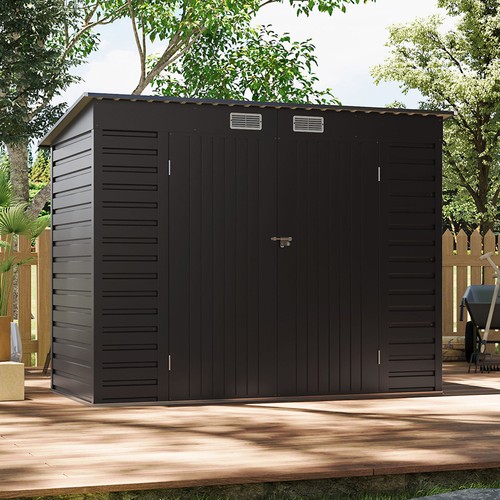 4x8ft metal garden shed - 4x8ft,