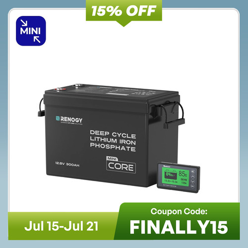 Renogy 300ah 12v lifepo4 - renogy,