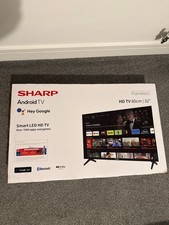 SHARP Frameless Smart TV 32 Inch HD Ready LED Smart Android Television 32FH2KA