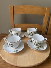 Fine Bone China White Green