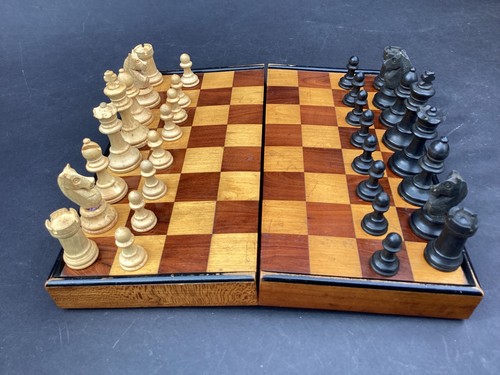 Antique original chess set - chess,