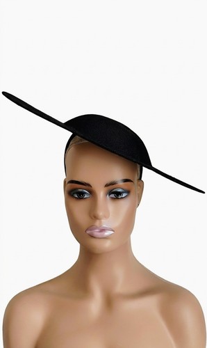 Elegant black fascinator - elegant,
