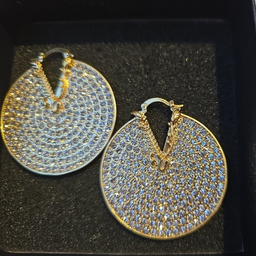 Luxury versace hoop earrings - ,