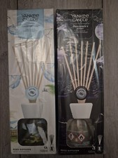 New Yankee Candle Reed Diffuser X2 Clean Cotton And Midsummer's Night