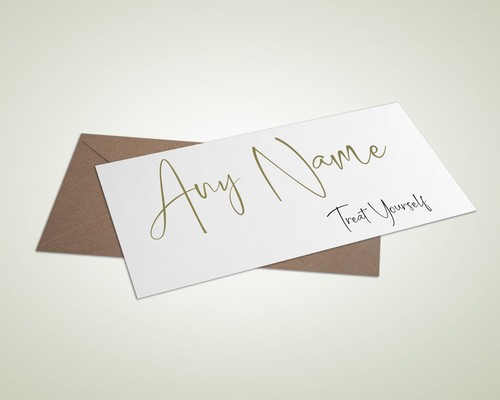 Personalised money voucher - money,