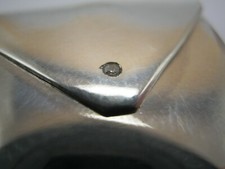 Hallmarked Sterling Silver Real Diamond Set Envelope Stamp Case Box Holder