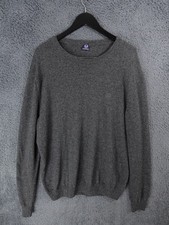 Vintage Sergio Tacchini Jumper Mens XXL 2XL Grey Wool Alpaca Knit Pullover Mod