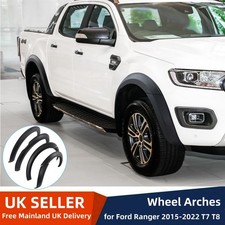 BLACK WIDE WHEEL ARCH FENDER FLARE BODY KIT FOR FORD RANGER T7 T8 2015-2022