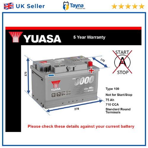 Battery fits tvr - battery, cerbera