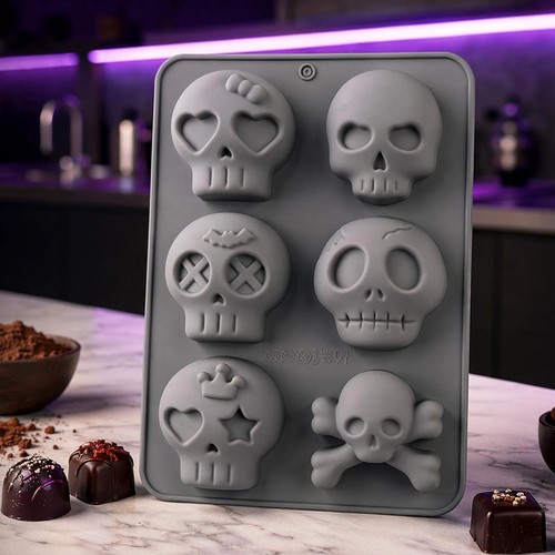 Silicone skull candy mold - silicone, non