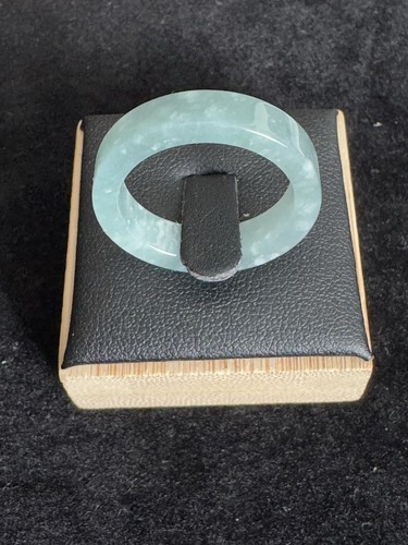 Blue water jade band - jade, –