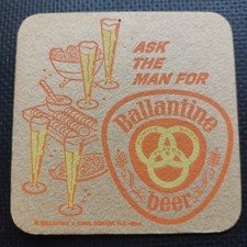 Ballantine Beer Mat  USA.