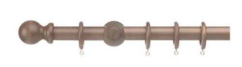 Wood curtain pole 28mm - pole,